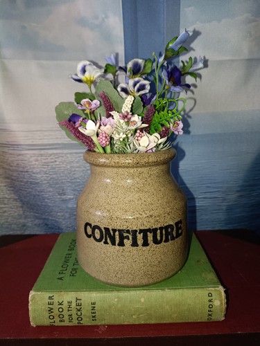 Vintage confiture jam jar pot - confiture,