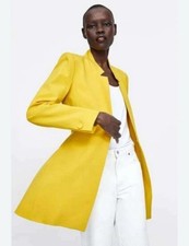 Zara New Yellow Inverted Lapel