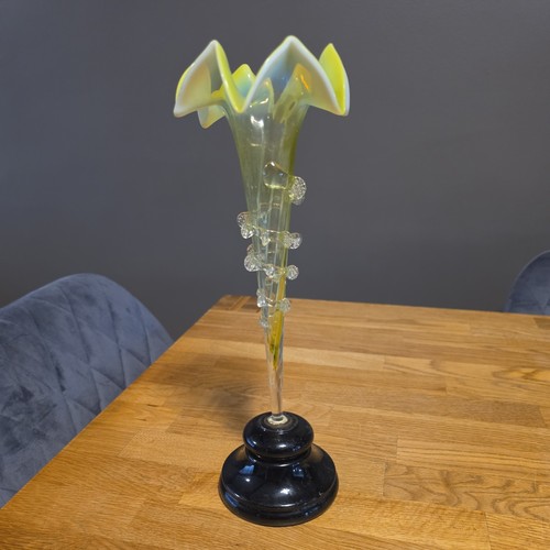 Antique single stem green and - single,