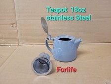 GREY STUMP TEAPOT 18OZ WITH STAINLESS STEEL LID AND INFUSER FOR LOOSE TEA