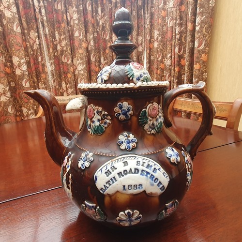 Barge ware teapot with - barge, “mr