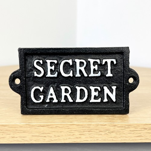 Secret garden gate sign - garden,