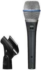 SHURE BETA87C-X Condenser Microphone: Cardioid Unidirectional XLR Wired
