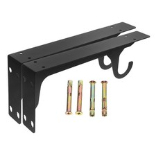  1 Pair Floating Shelf Bracket with Hook Heavy Duty Wall Mounted Support Rack