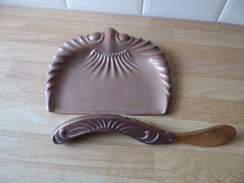 Antique copper crumb tray and - antique,