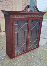 Mahogany double glass door