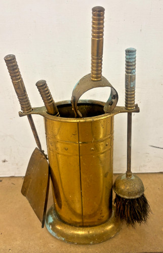 Antique brass fireside - antique,