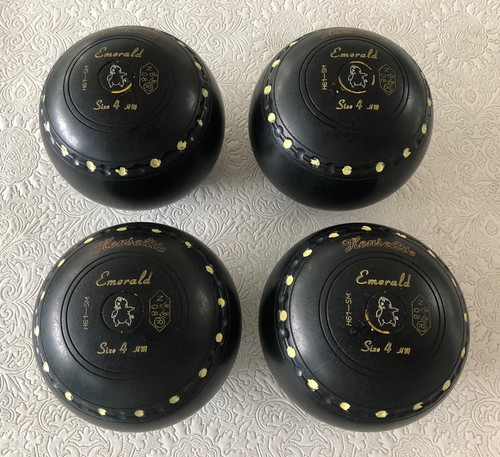 Henselite lawn bowls set - bowls, 4