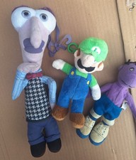 Nintendo Super Mario Luigi Plush Stuffed Doll Toy 7"  Plus 2 More Plushes