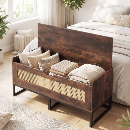 Wicker shoe bench costway - wicker,
