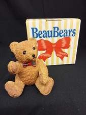 Paw Prints 'Beau Bear' 5" Tall. Boxed. VGC.
