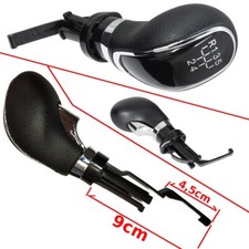 POMELLO LEVA CAMBIO R+5 NERO-CROMO PER OPEL ASTRA J INSIGNIA A MERIVA B ZAFIRA C