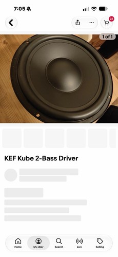 Kef kube bass driver - 2-bass,