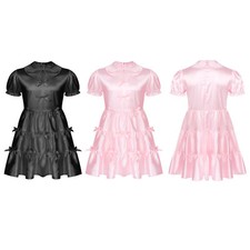 Mens Satin Frilly