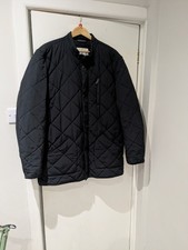 Orvis Diamond Quilted  Jacket Black Men's Size L PTP 24 Nice Condition