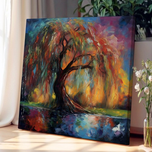 Weeping willow expressionism - weeping,