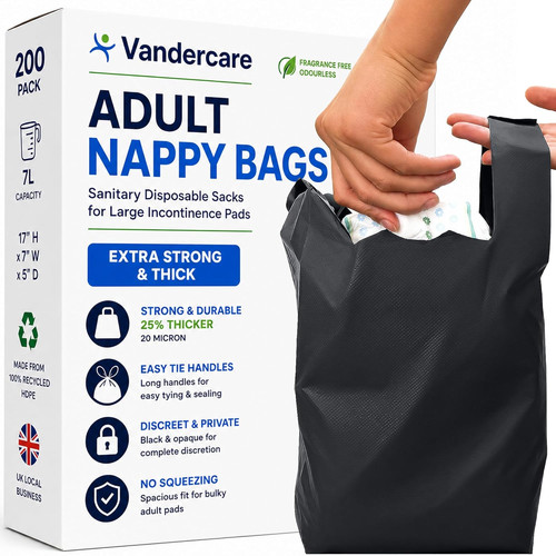 Adult nappy bags 100 pack - |,