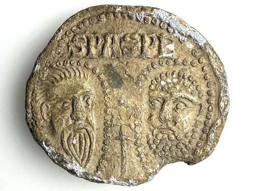 Medieval lead seal papal - seal,