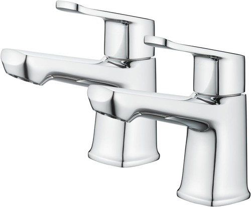 Bathroom basin pillar taps - basin,