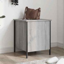 Storage Bench Grey Sonoma 40x42.5x50 cm Engineered Wood vidaXL