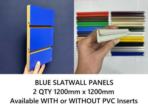 2qty blue slatwall - blue, panel