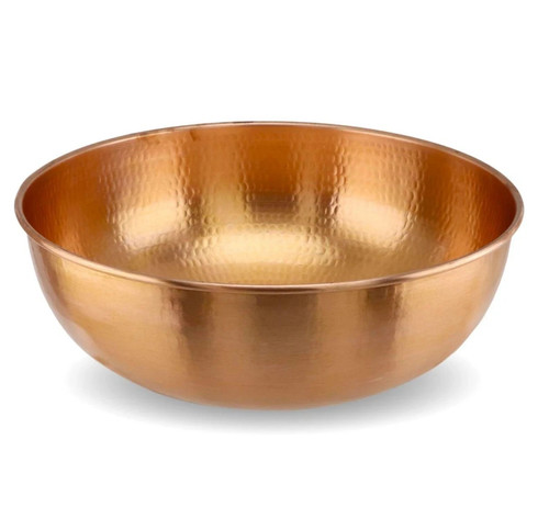 Hand hammered copper - hand, pedicure