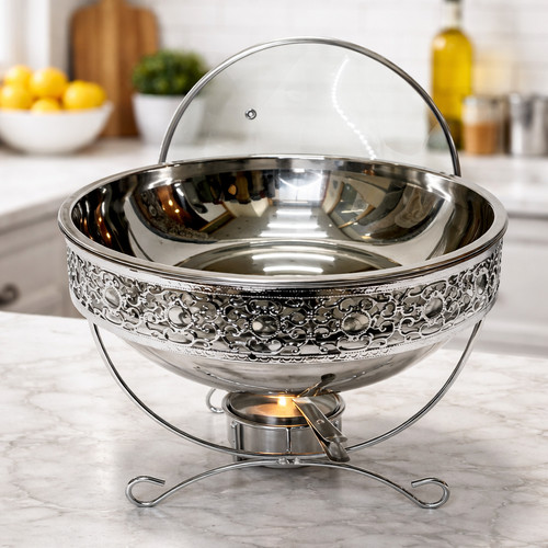 Silver chafing dish buffet - 4l,