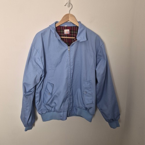 Mens retro light blue bomber - blue,