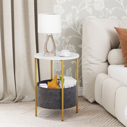 Tier round side table small - side,