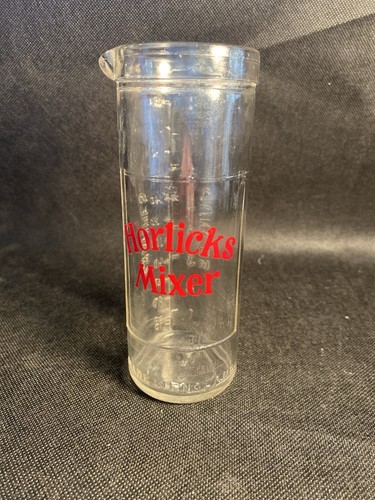 Vintage horlicks glass mixer - vintage,