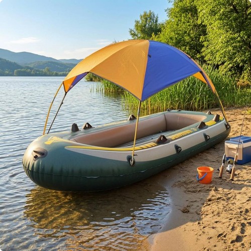 Inflatable boat canopy domed - inflatable,