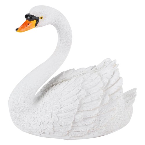 White resin elegant swan - sl,
