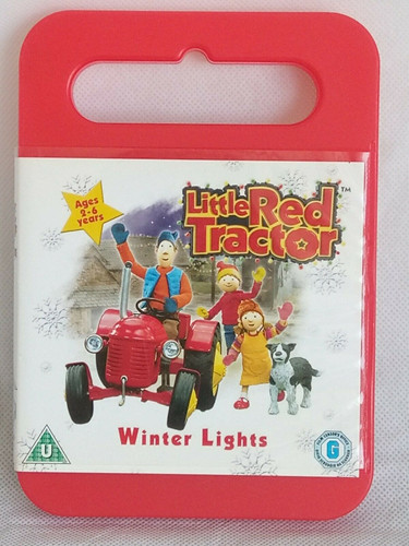 Little red tractor winter - red,