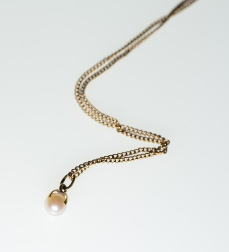 Pearl 9ct gold - pearl, and