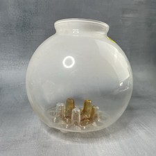 Vintage Mazzega Murano Glass Tulip Globe Ball Chandelier DLG Gaetano Sciolari