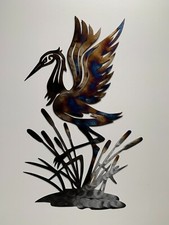 Heron Bird metal wall art 2