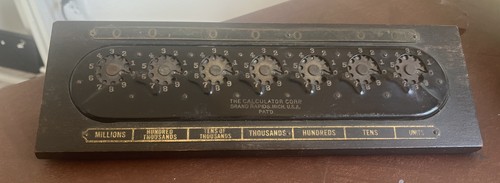 Vintage adding machine - vintage, wood