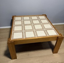 Vintage 1970s Tiled-Top Teak