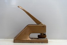 Vintage Cast Iron working Embossing press stamp seal desktop display