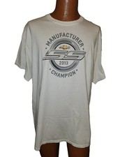 Chevy SS 2013 Champion Racing Short Sleeve T-Shirt XL Camaro White