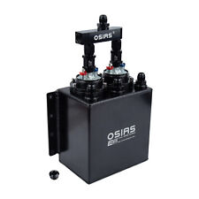 Billet Aluminum 3.8L Dual Racing Swirl Fuel Surge Tank + 044 External Fuel Pump