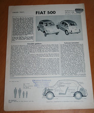 FIAT 500 Test Report Issue