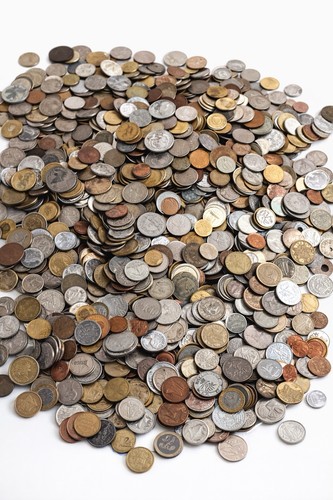 1kg mixed world coins - 1kg,