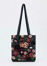 Zara Beaded Mini Shopper NWT