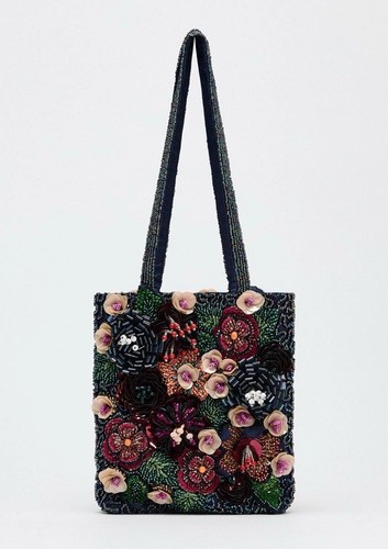 Zara beaded mini shopper - beaded,