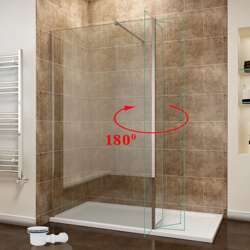Nano glass walk shower - glass,