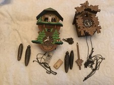 German / Swiss Mechanical Cuckoo Clock Parts - For Spares Or Repair.