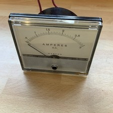 vintage panel meter, ammeter