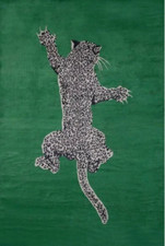 Leopard Jump In Form Of Rug