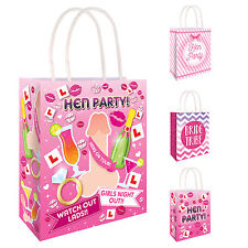 HEN NIGHT PARTY BAGS Hen Party Goody Bags / Paper Bags / Gift Bags Pink 